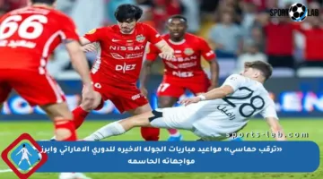 «ترقب حماسي» مواعيد مباريات الجولة الأخيرة للدوري الإماراتي وأبرز مواجهاته الحاسمة